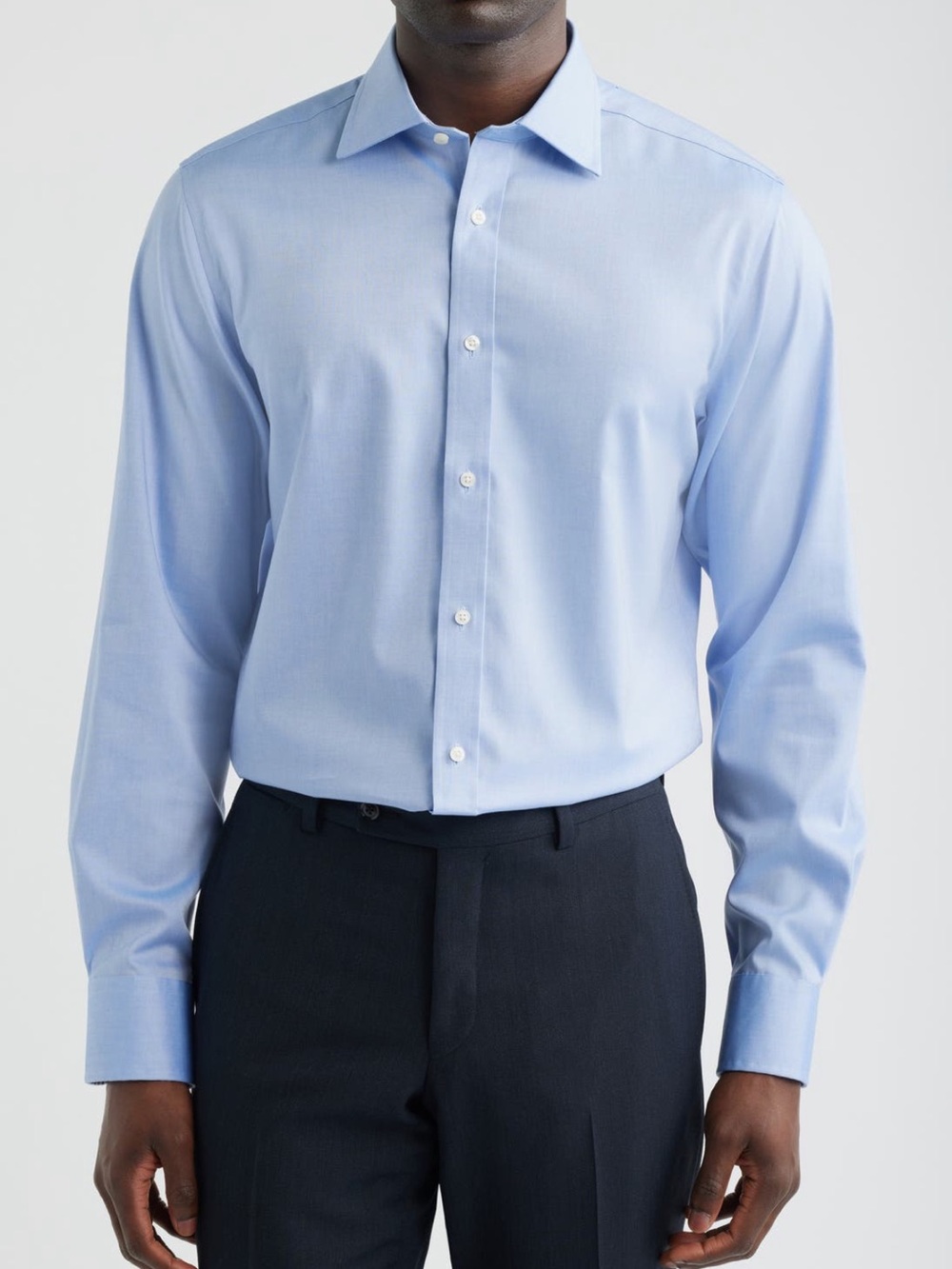 NWT Hickey Freeman Plaid Button Down Dress Shirt | Blue | Men’s L